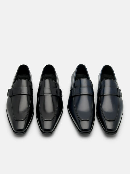 Giày tây mũi nhọn Altitude Lightweight Leather, Xanh Navy