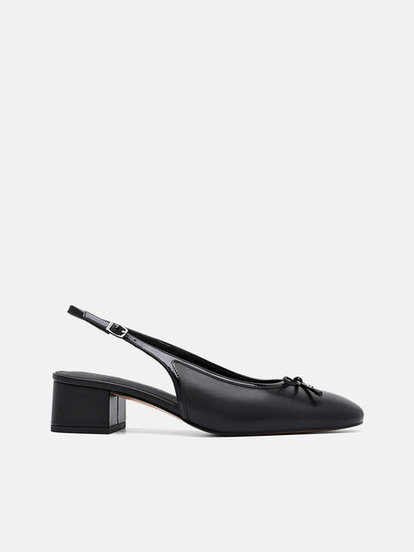 Anna Leather Mary Jane Pumps, Black, hi-res