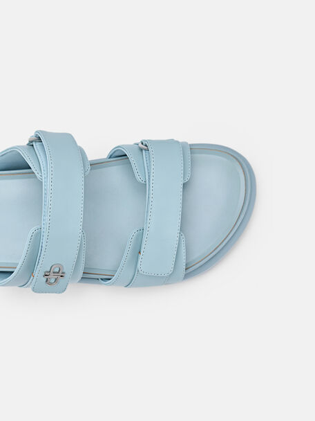D&eacute;p quai ngang Velcro, Xanh m&ograve;ng k&eacute;t, hi-res