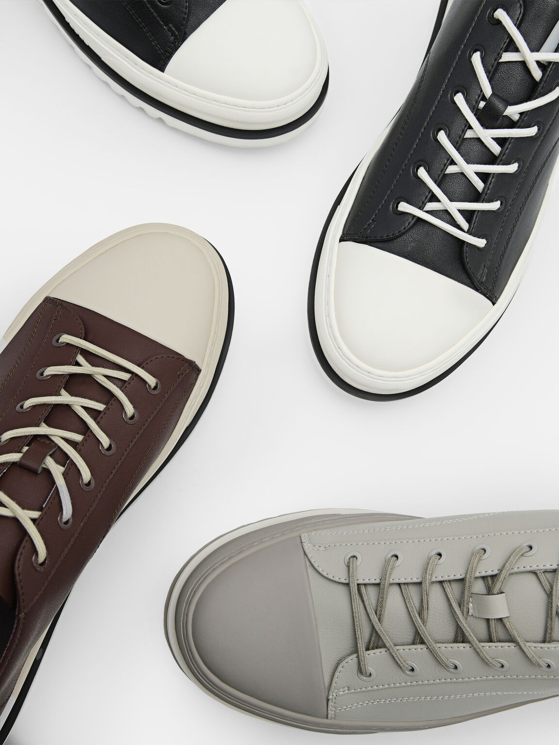 Men's Owen Court Sneakers, Light Grey, hi-res