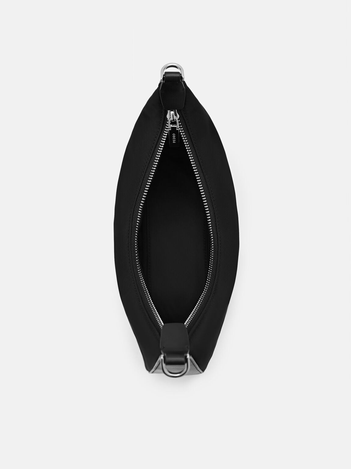 Keri Nylon Hobo Bag, Black Nylon, hi-res