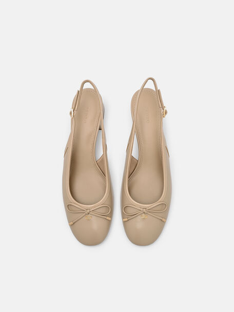Anna Leather Mary Jane Pumps, Sand, hi-res