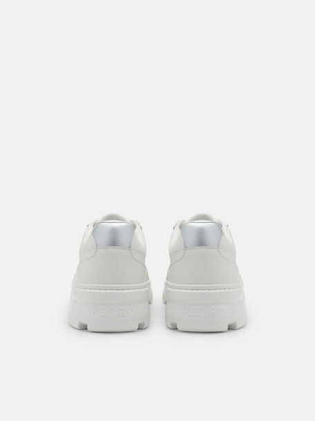 Ravel Leather Sneakers, White, hi-res