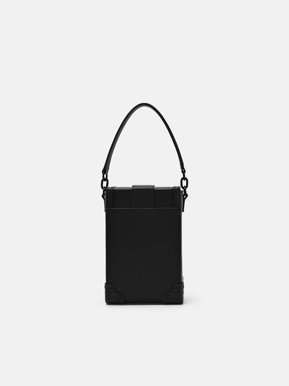 Tex Leather Sling Bag, Black Tumble, hi-res