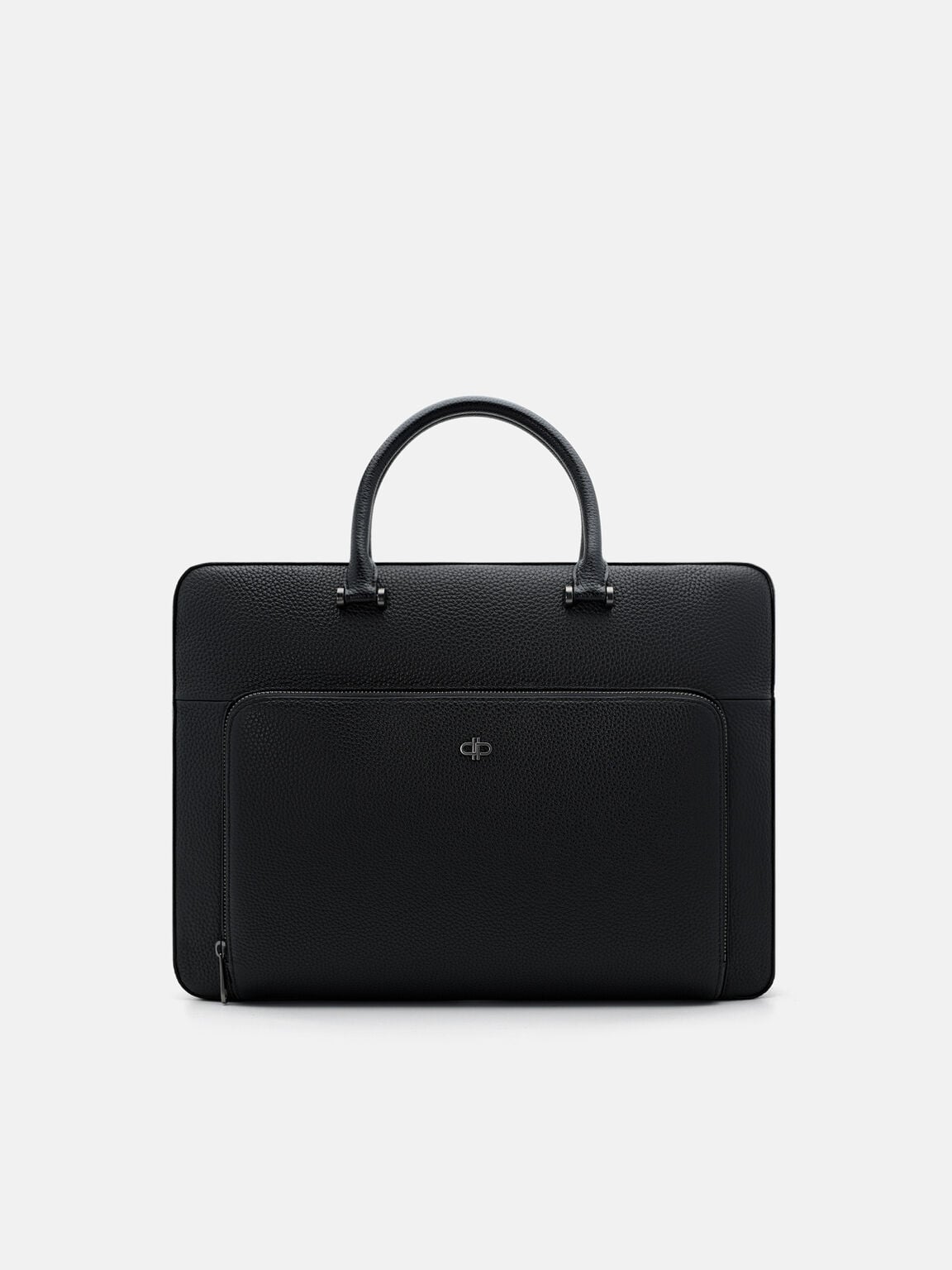 Fingerprint Lock Briefcase, Black Tumble, hi-res