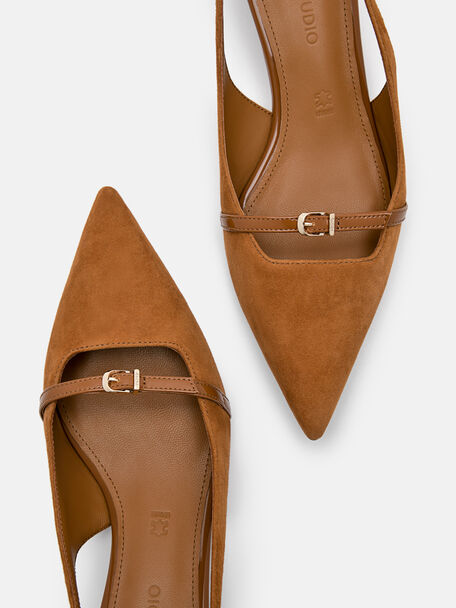 PEDRO Studio Maggie Leather Heel Pumps, Cognac, hi-res