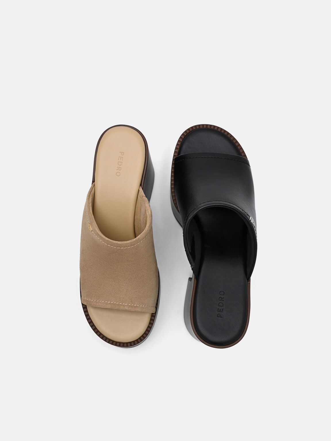Estella Suede Platform Wedge Sandals, Sand, hi-res