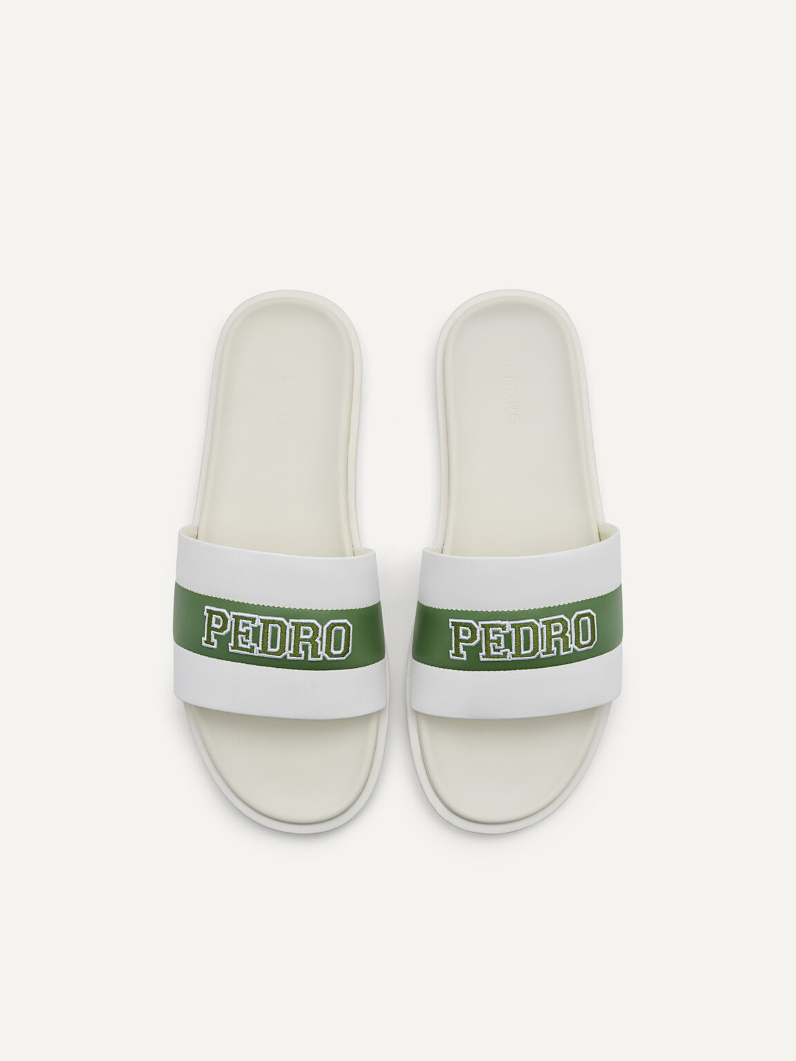 Pascal Slide Sandals, White, hi-res