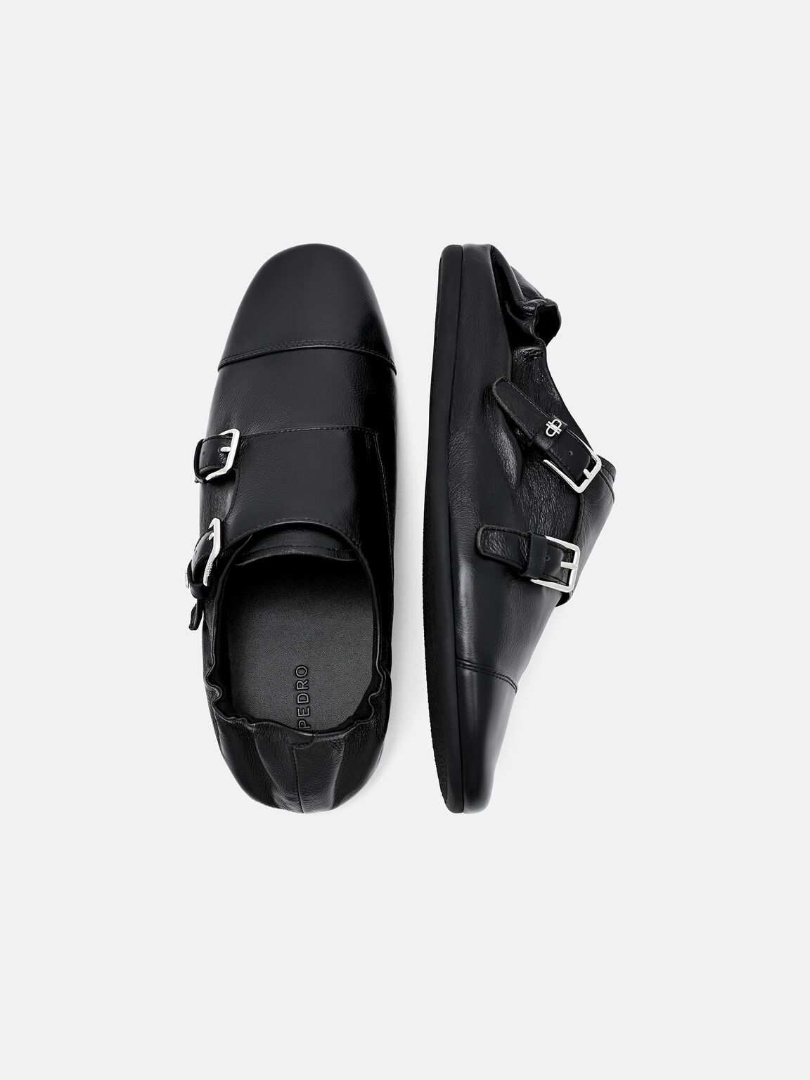 Lauren Leather Oxford Shoes, Black, hi-res