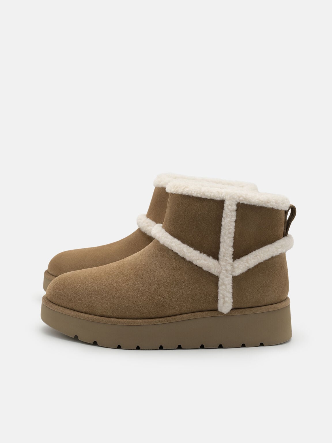 Feliz Suede Boots, Beige, hi-res