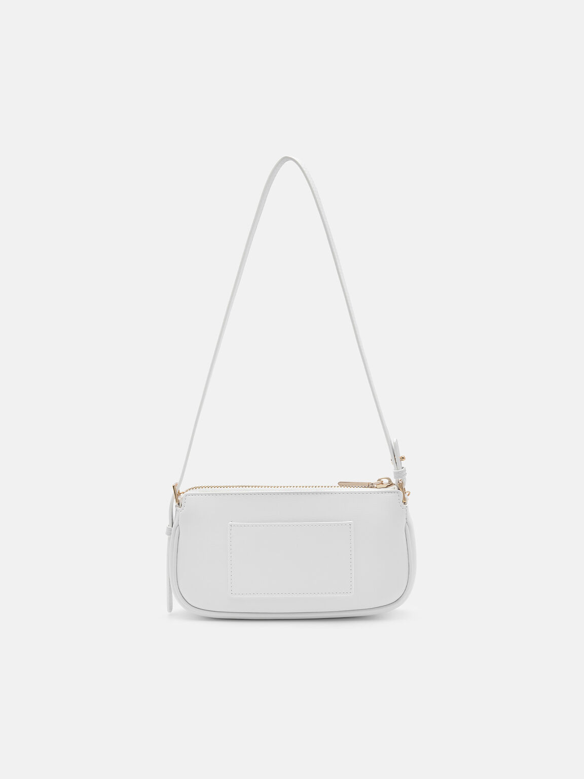 Maddy Leather Sling Pouch, White, hi-res