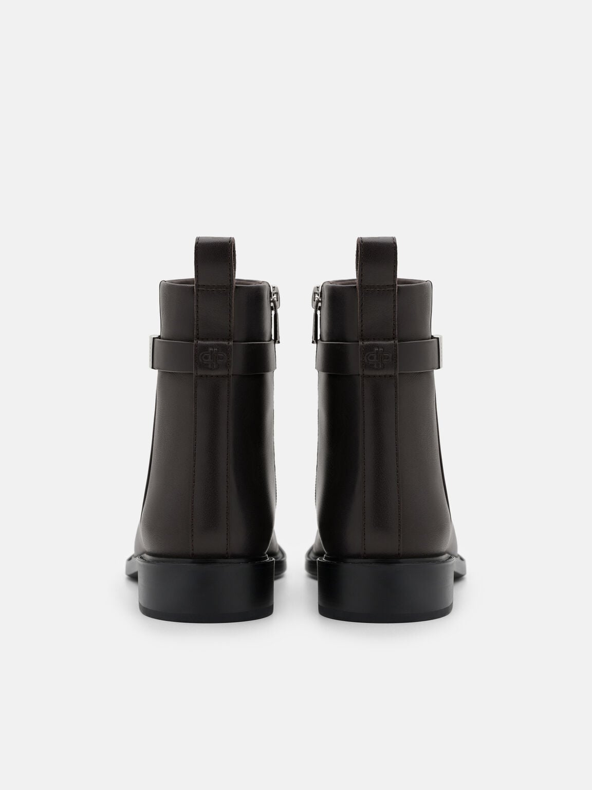 Gi&agrave;y boots cổ cao Jatte, N&acirc;u Đậm, hi-res