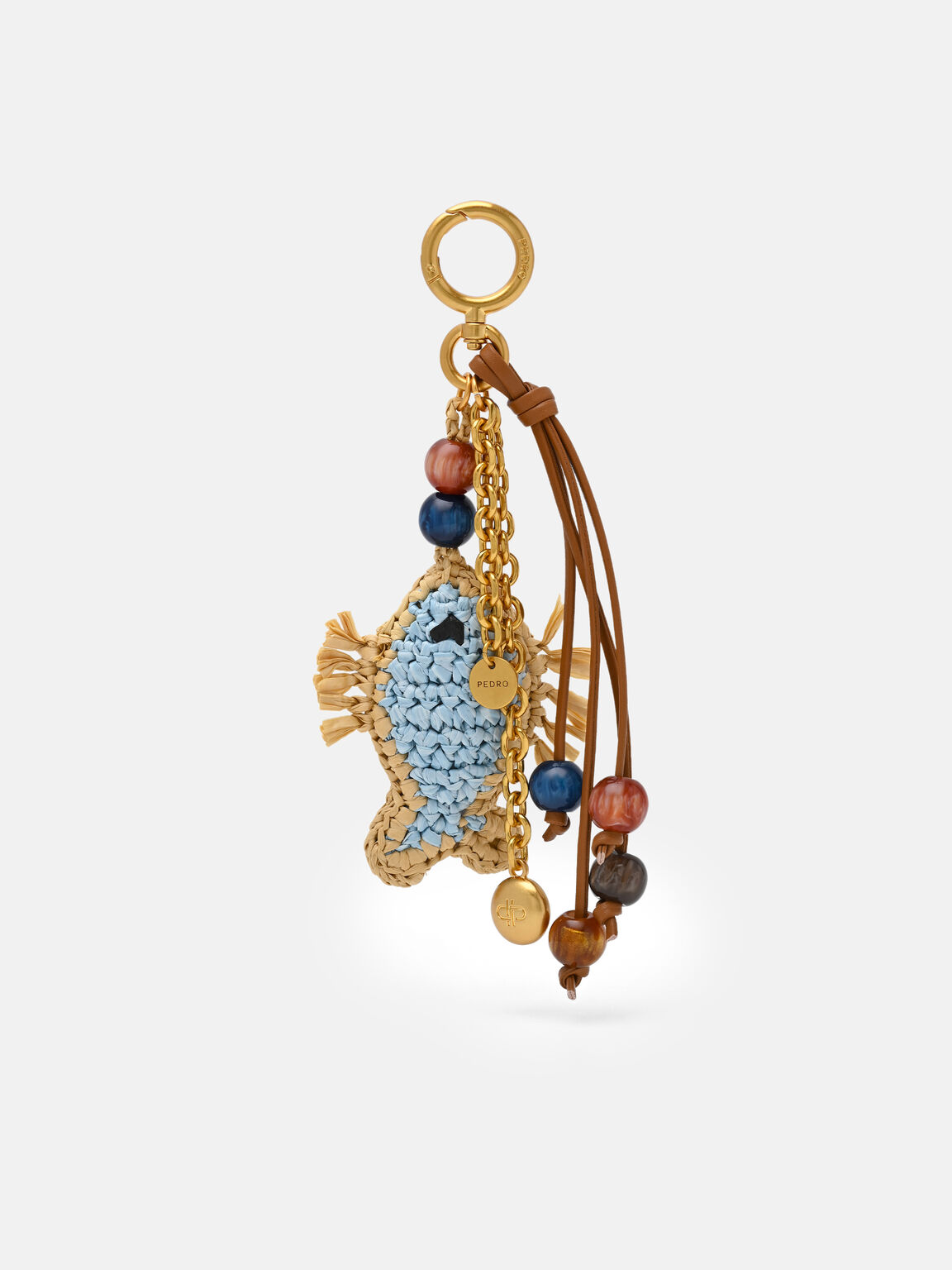 M&oacute;c kho&aacute; treo t&uacute;i Raffia, Nhiều M&agrave;u, hi-res