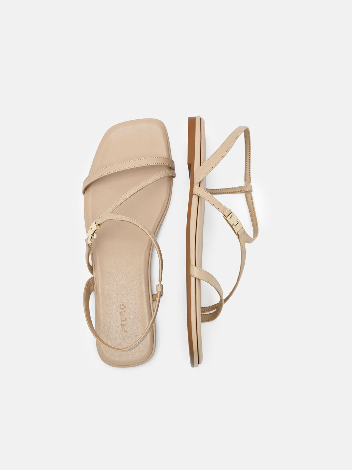 Gi&agrave;y sandals đế bệt Jatte, C&aacute;t, hi-res