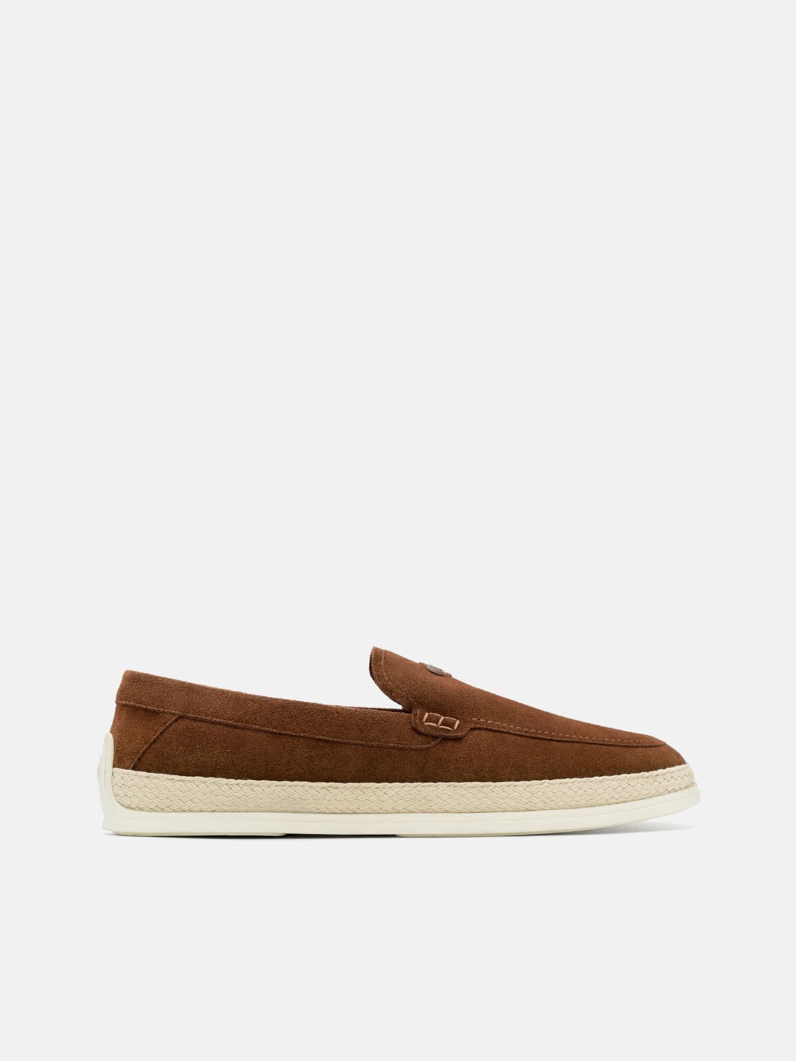 Gi&agrave;y lười mũi tr&ograve;n Vito Suede, Brown Suede, hi-res