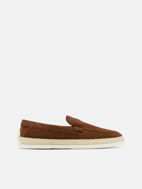 Gi&agrave;y lười mũi tr&ograve;n Vito Suede, Brown Suede, hi-res