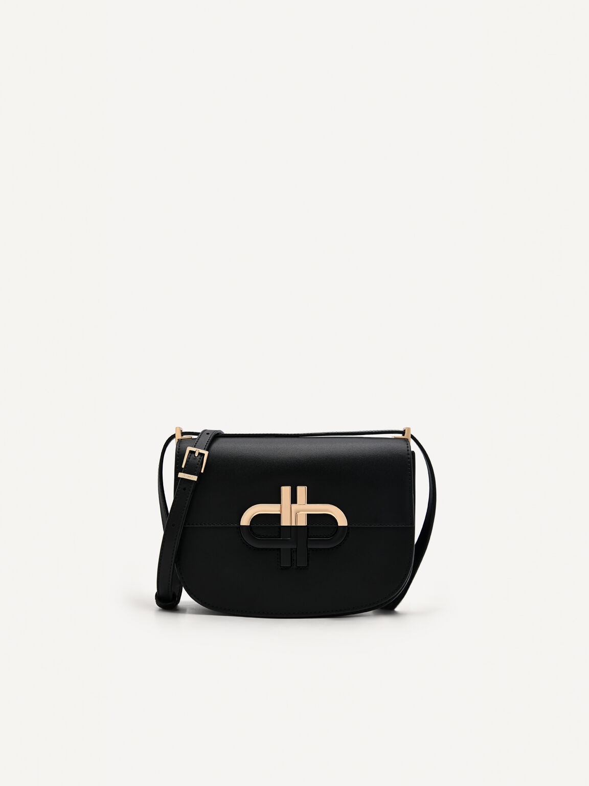 PEDRO Icon Leather Shoulder Bag, Black, hi-res