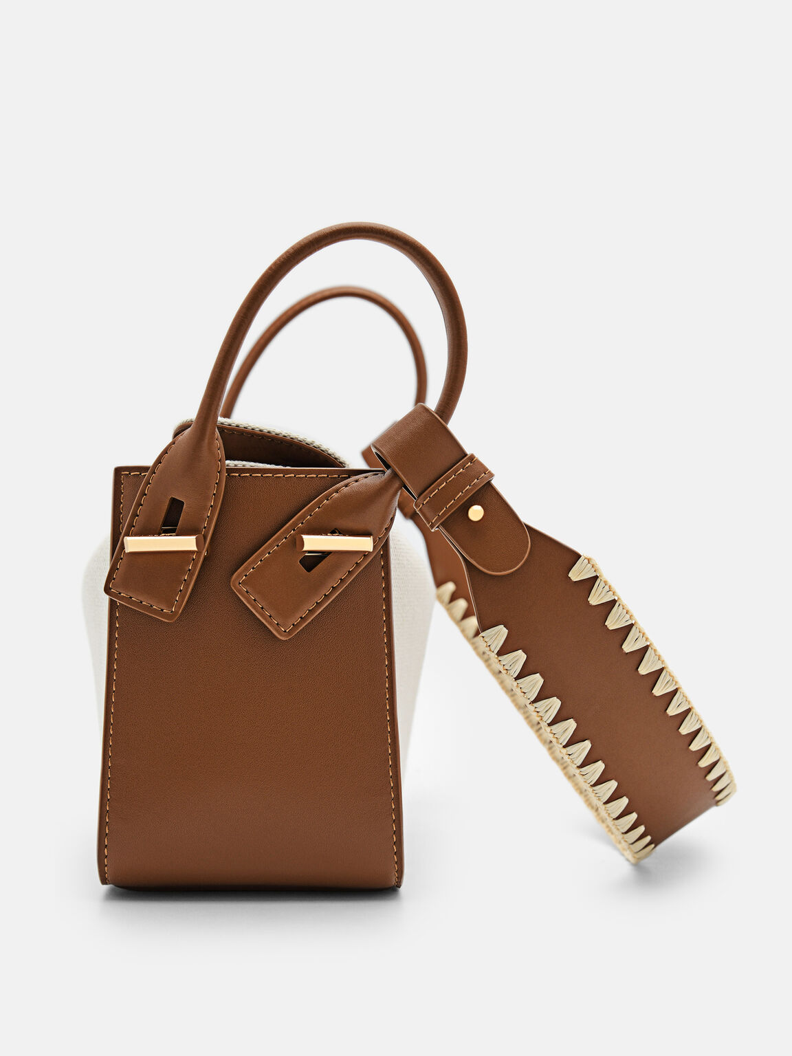 Demi Canvas Bag, Brown, hi-res