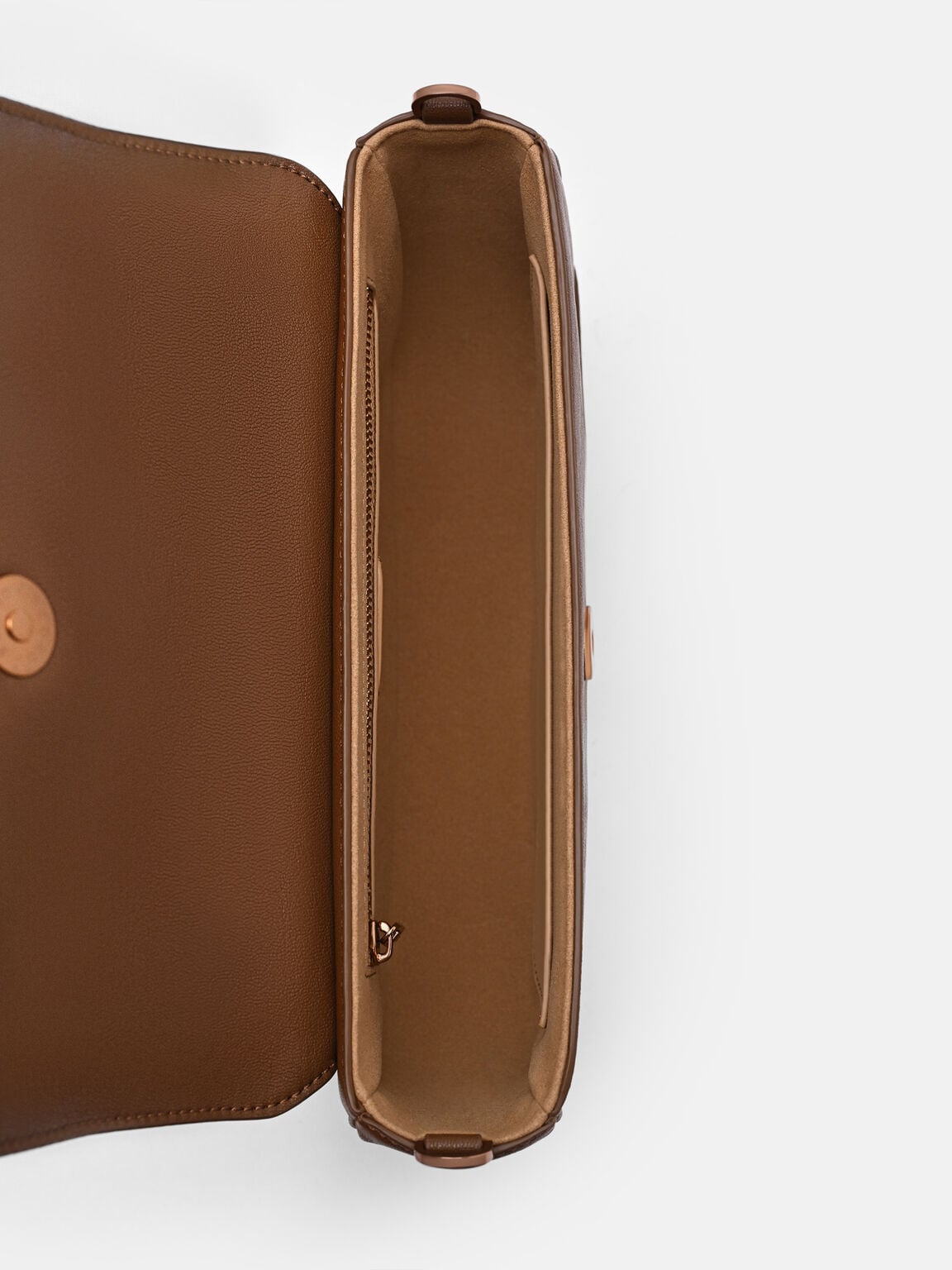 Willow Leather Shoulder Bag, Brown, hi-res