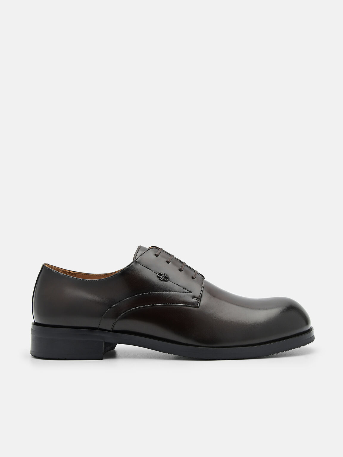 PEDRO Icon Leather Derby Shoes, Dark Brown, hi-res