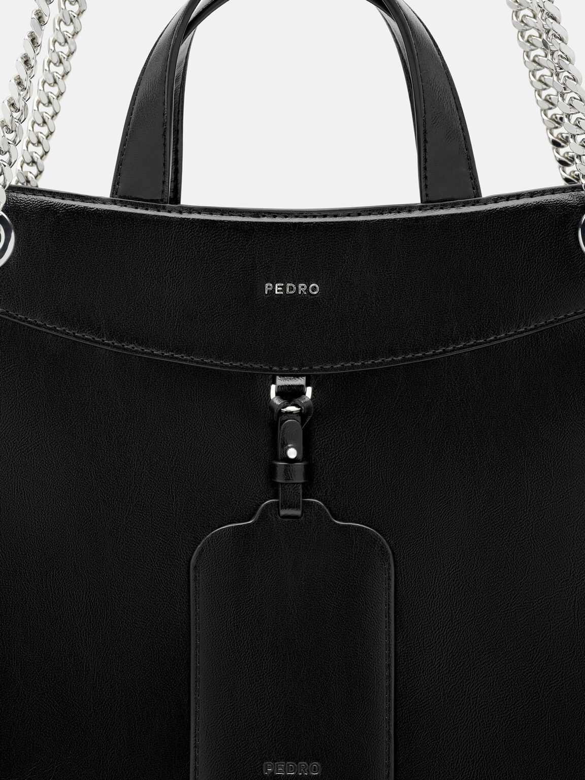 T&uacute;i tote phom chữ nhật Cassier, Black Wrinkled, hi-res