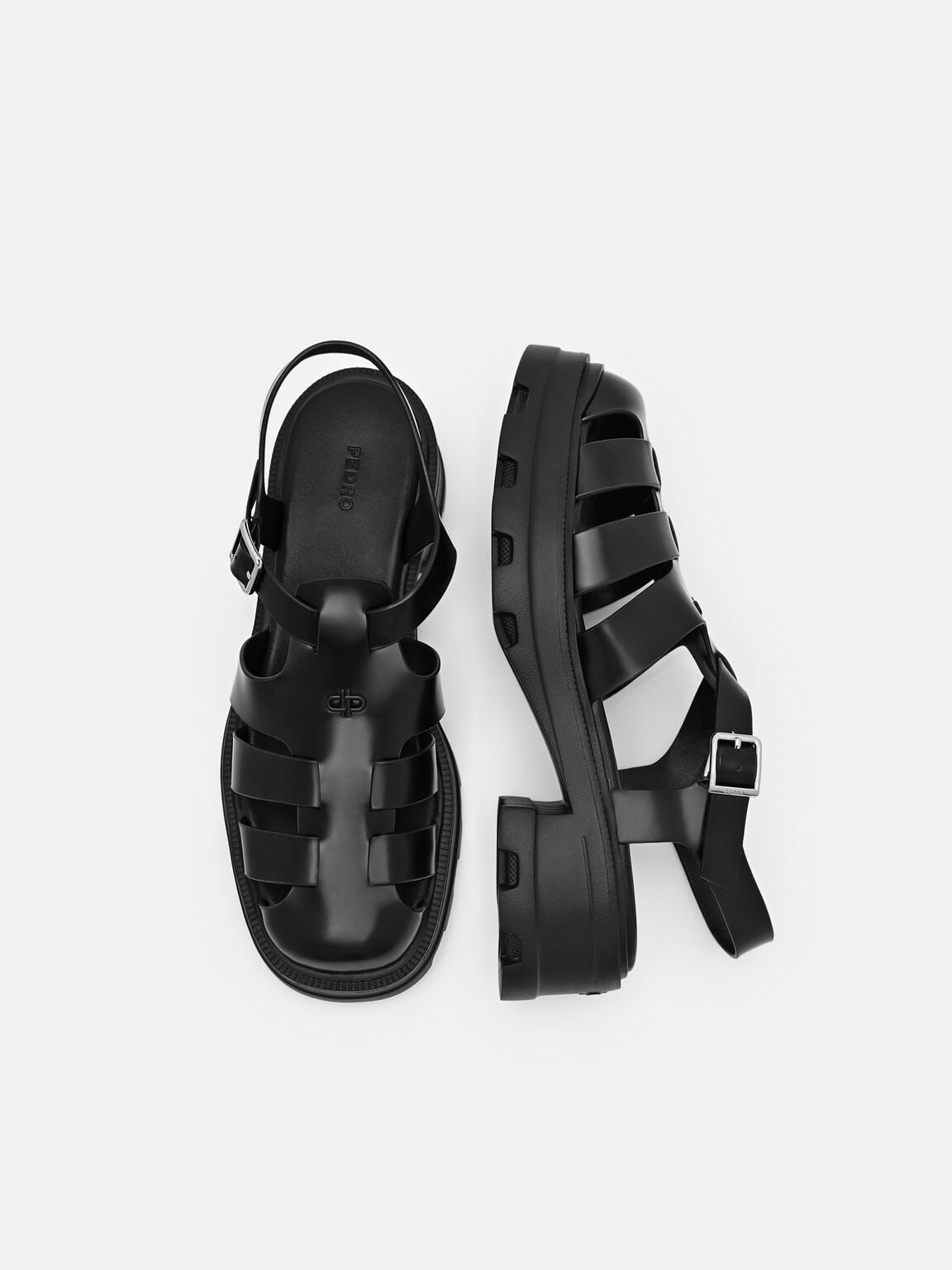Gi&agrave;y sandals mũi tr&ograve;n Verlin, Black Box, hi-res