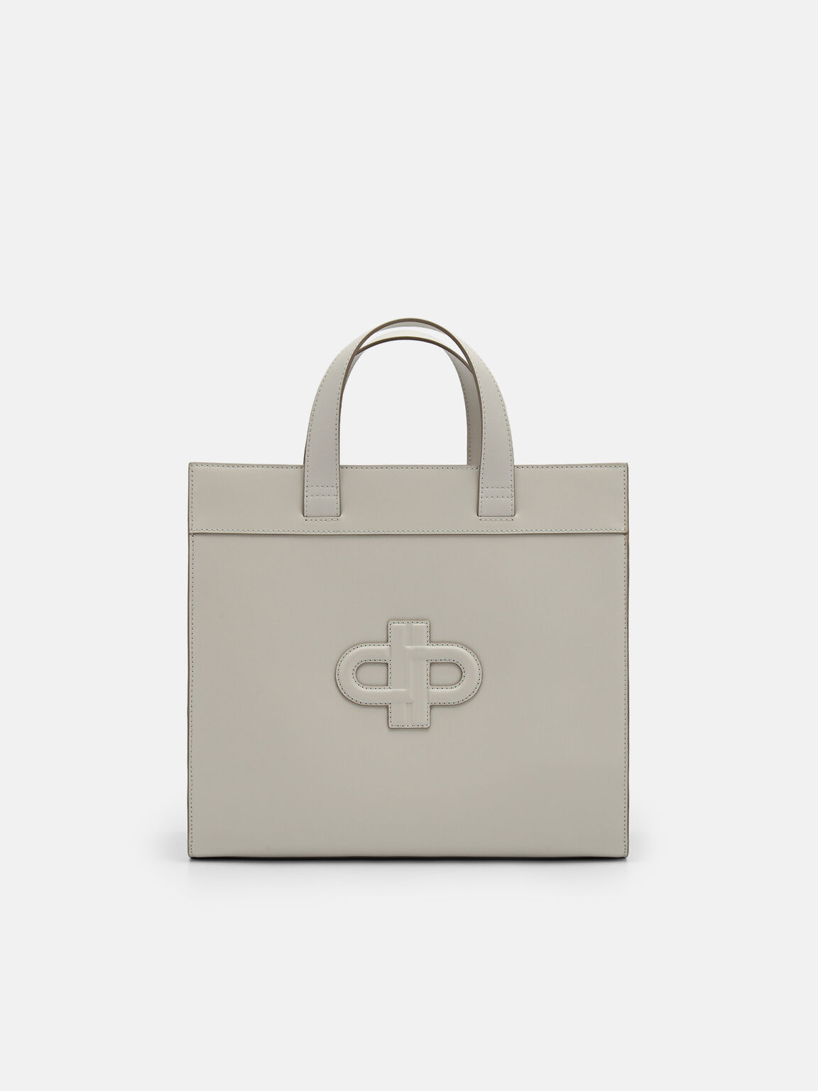 PEDRO Icon Leather Tote Bag, Taupe, hi-res