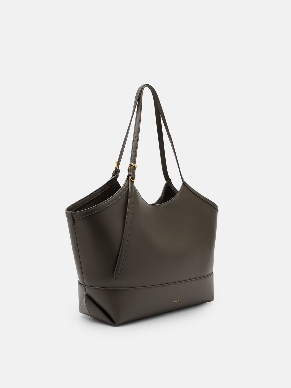 T&uacute;i tote h&igrave;nh thang Melka Oversized, Xanh Olive, hi-res