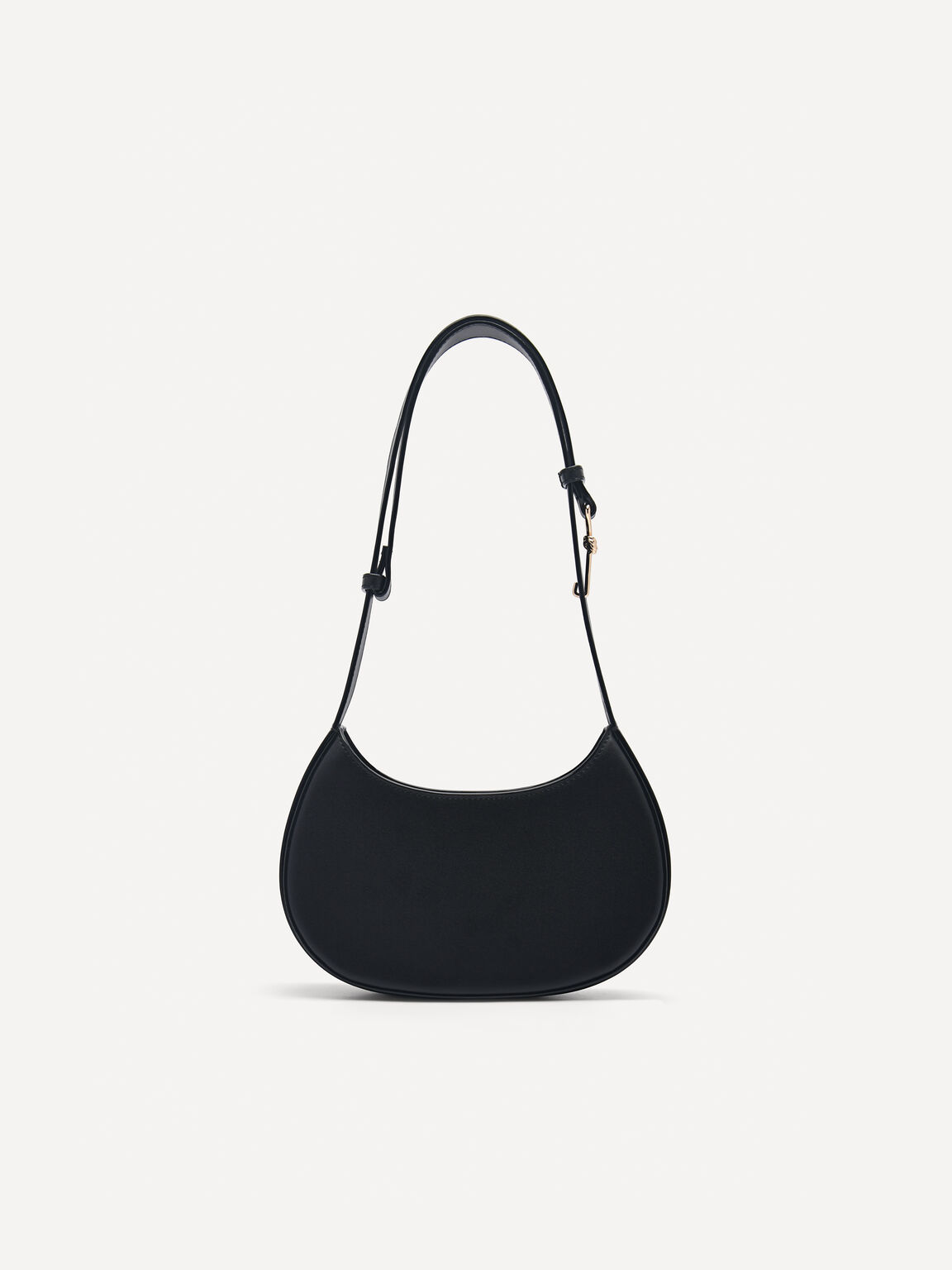 Carolyn Crescent Bag, Black