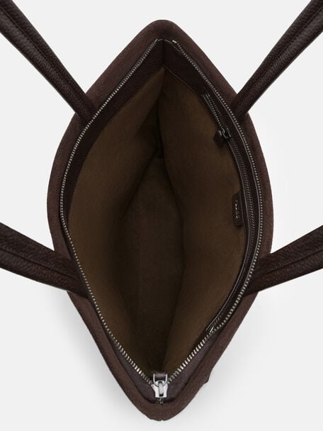 T&uacute;i tote h&igrave;nh vu&ocirc;ng Asher Suede, Espresso Brown Suede, hi-res
