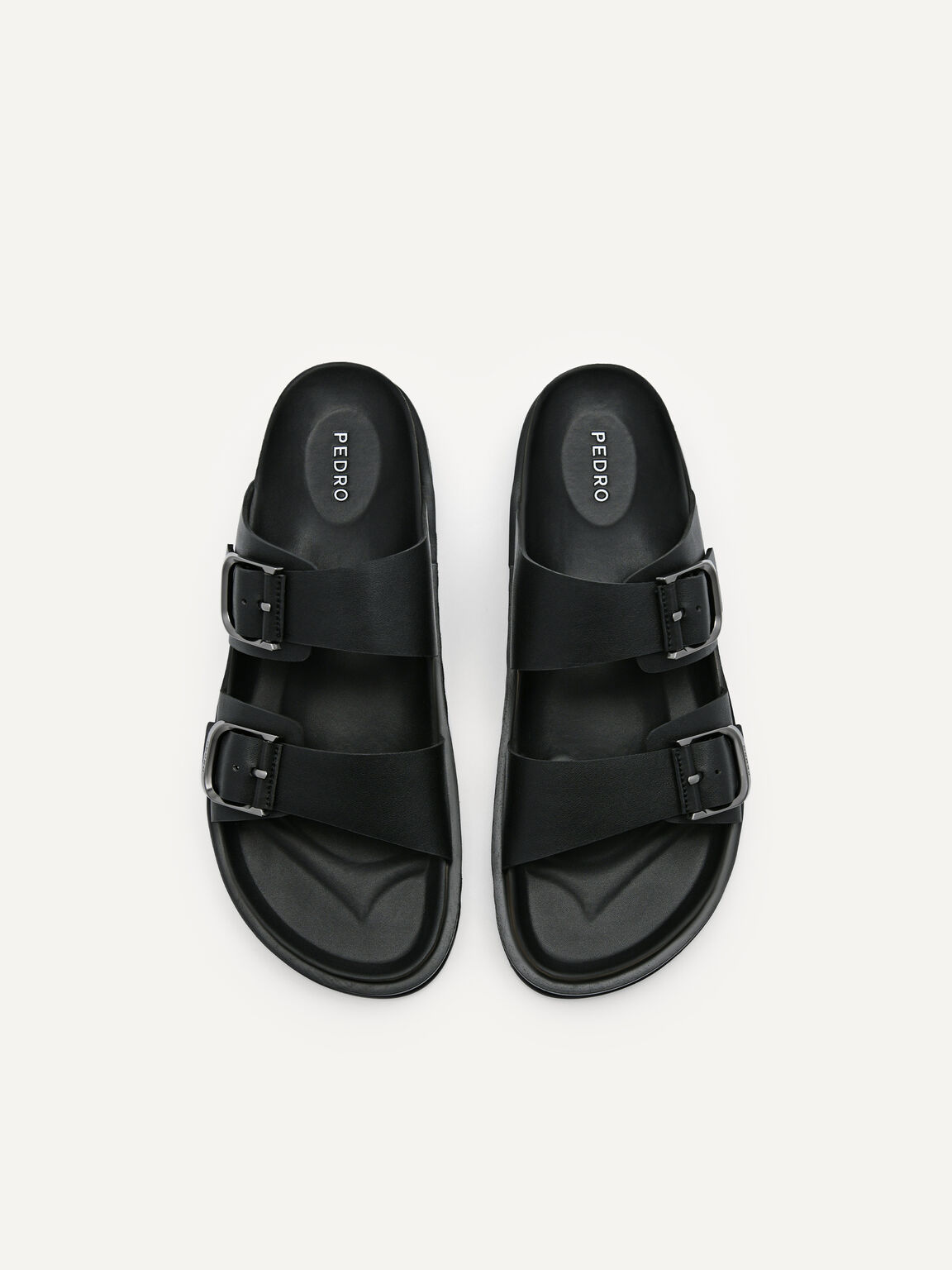 Men's Helix Slide Sandals, Black, hi-res
