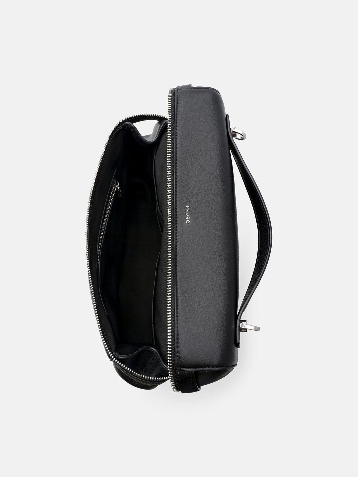 Alyssa Tumbled Leather Backpack, Black Tumble, hi-res