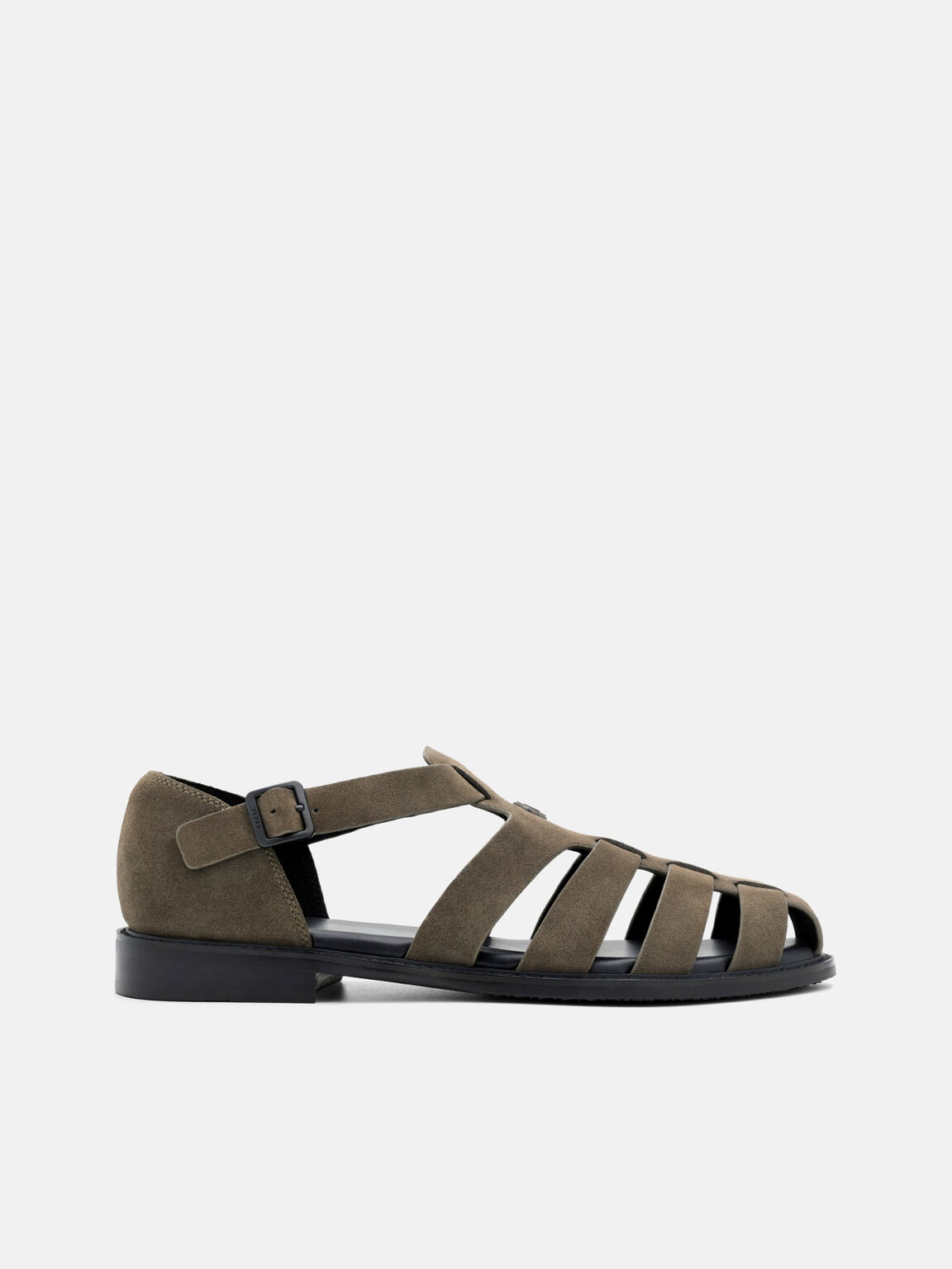 Brent Suede Sandals, Olive, hi-res