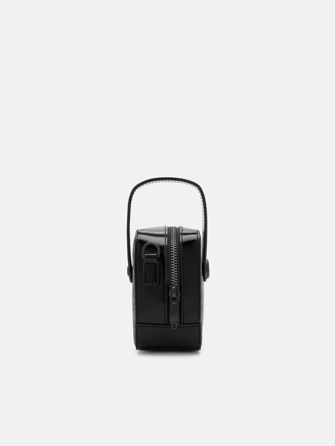 Leather Sling Bag, Black2, hi-res