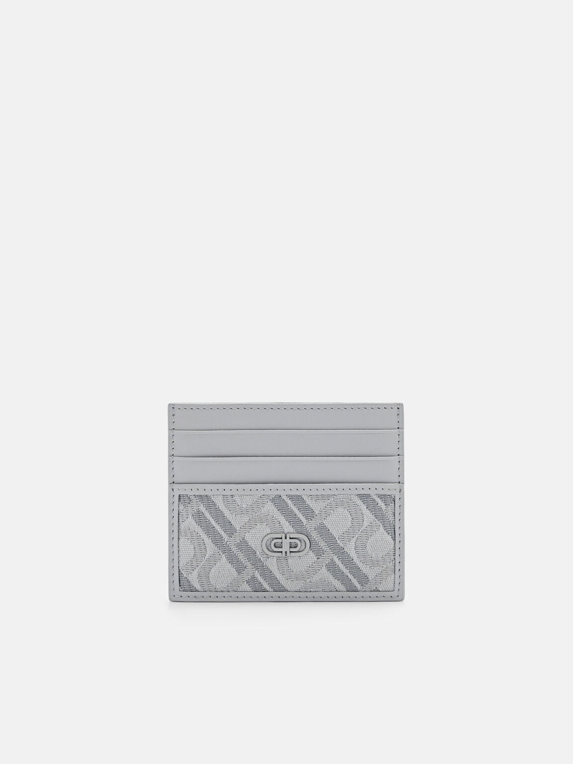 PEDRO Icon Leather Card Holder, Light Grey, hi-res