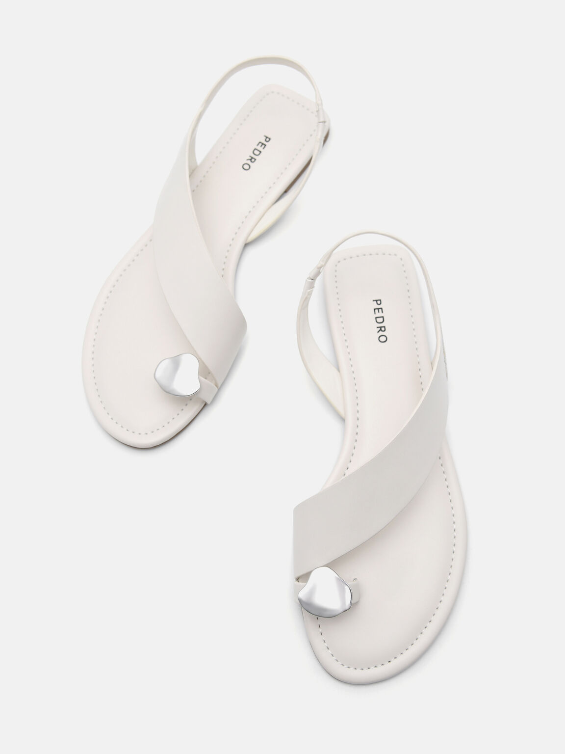 Alexis Toe Loop Sandals, Chalk, hi-res