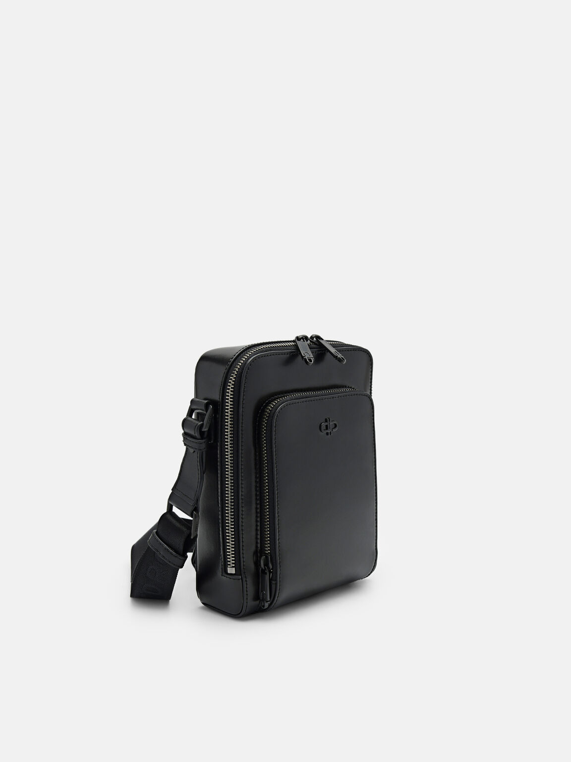 PEDRO Icon Leather Sling Bag, Black, hi-res