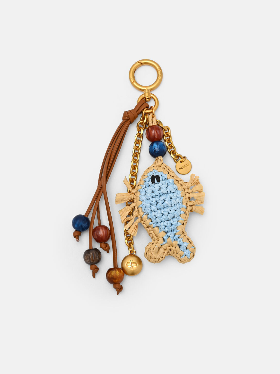 M&oacute;c kho&aacute; treo t&uacute;i Raffia, Nhiều M&agrave;u, hi-res