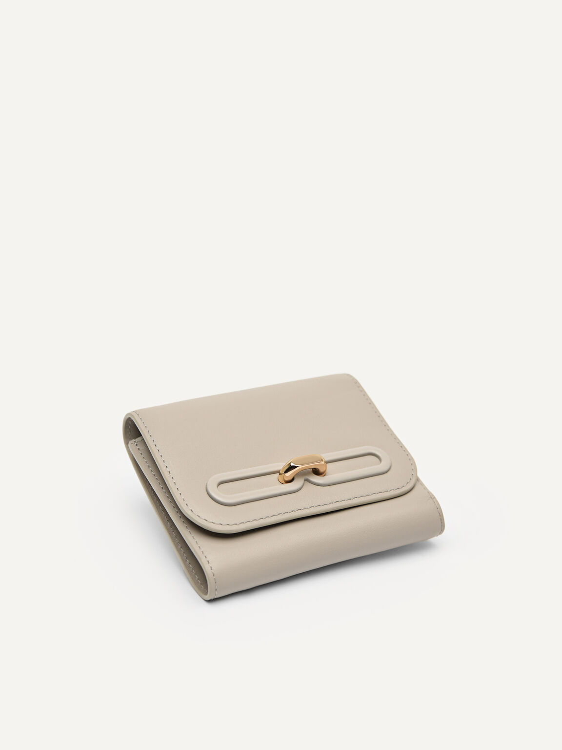 PEDRO Studio Leather Tri-Fold Wallet, Taupe, hi-res