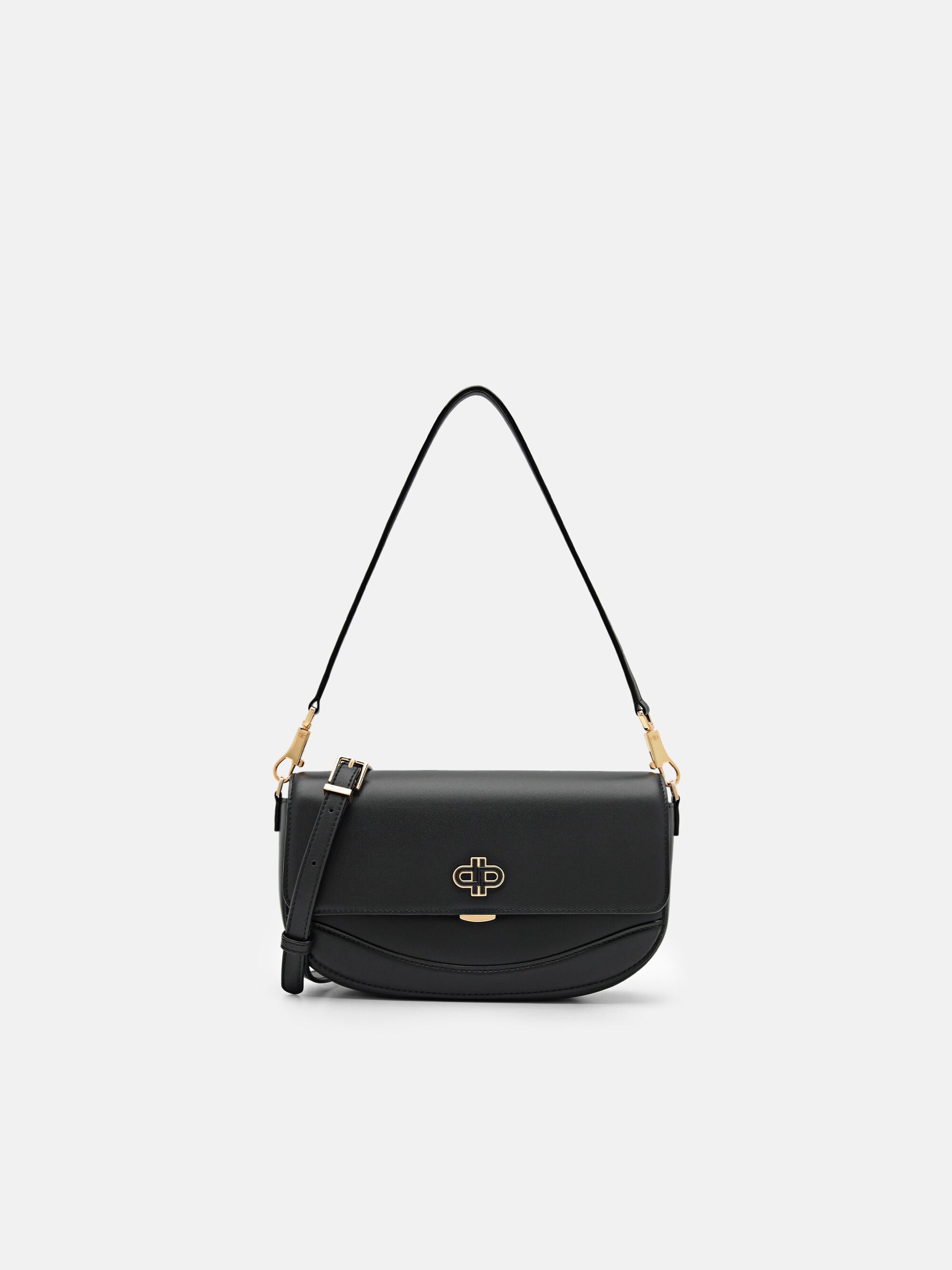 黒金pap PEDRO Icon Leather Shoulder Bag black - PEDRO VN