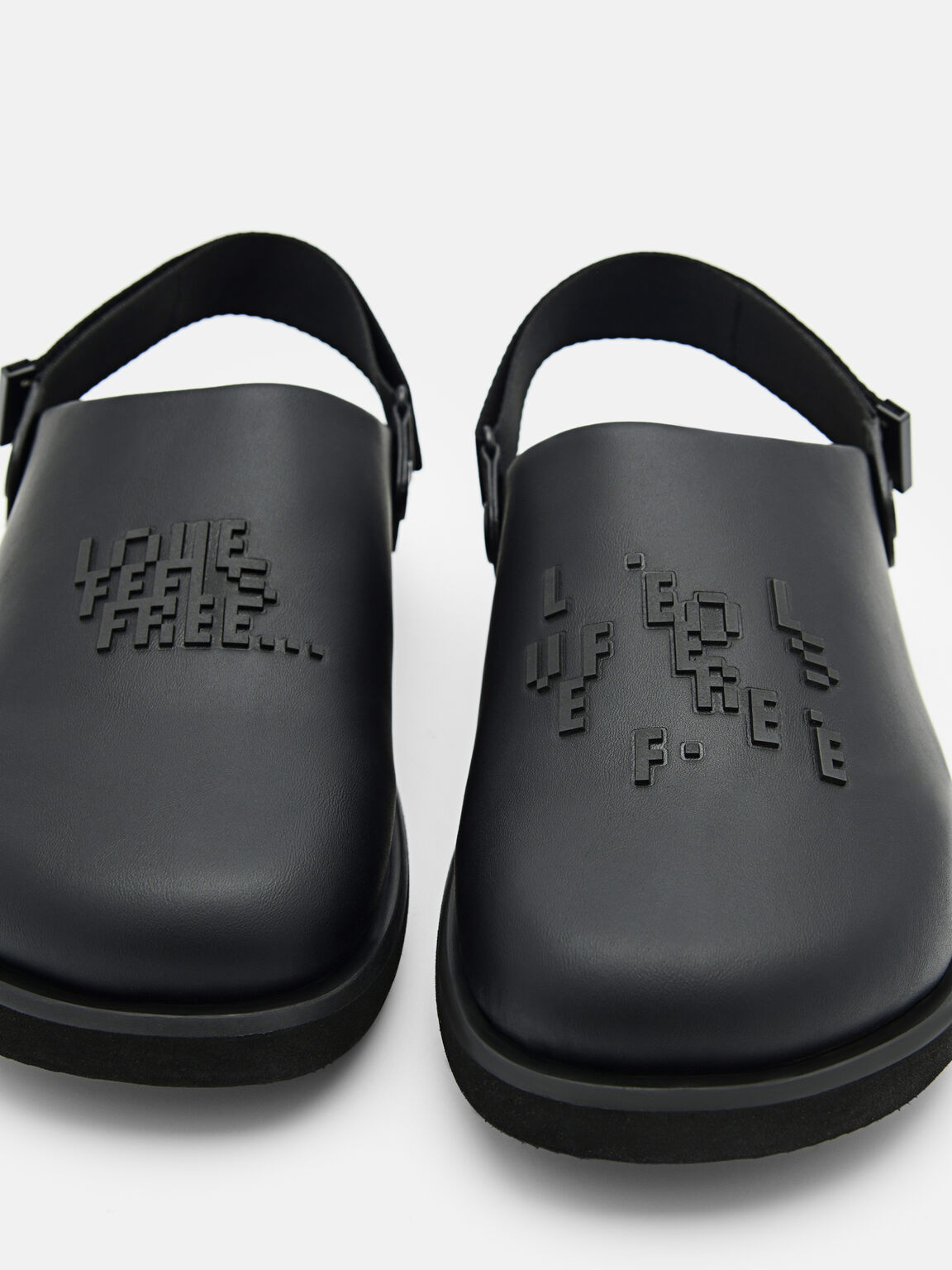 Kenzie Backstrap Sandals, Black, hi-res