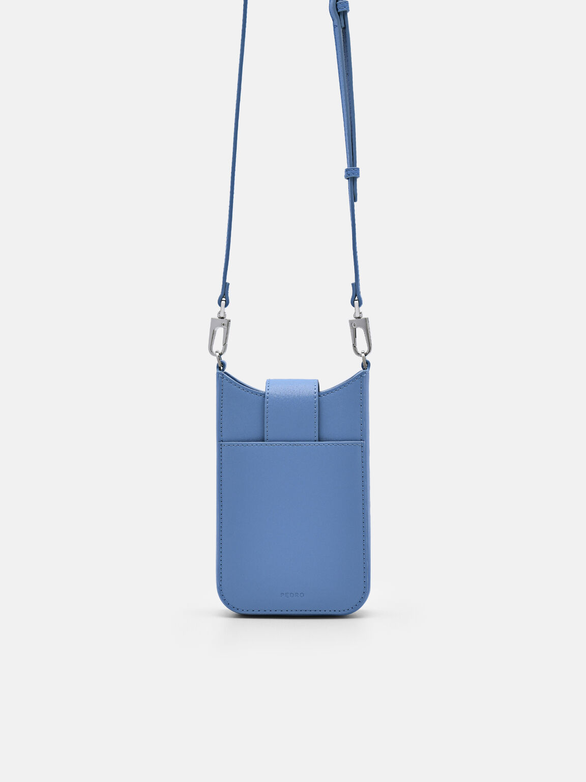 Túi đeo chéo Icon Leather Phone, Xanh Blue, hi-res