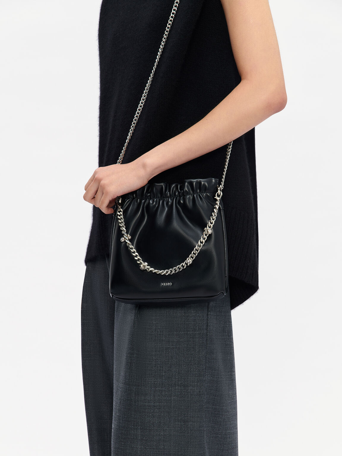 Cami Shoulder Bag, Black, hi-res