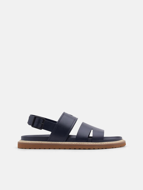 Gi&agrave;y sandals đế bệt Cutler, Xanh Navy, hi-res