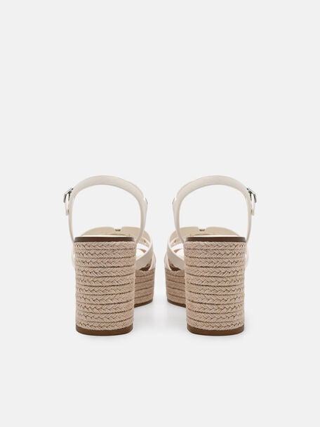 Gi&agrave;y sandals đế xuồng Carmel, Phấn, hi-res
