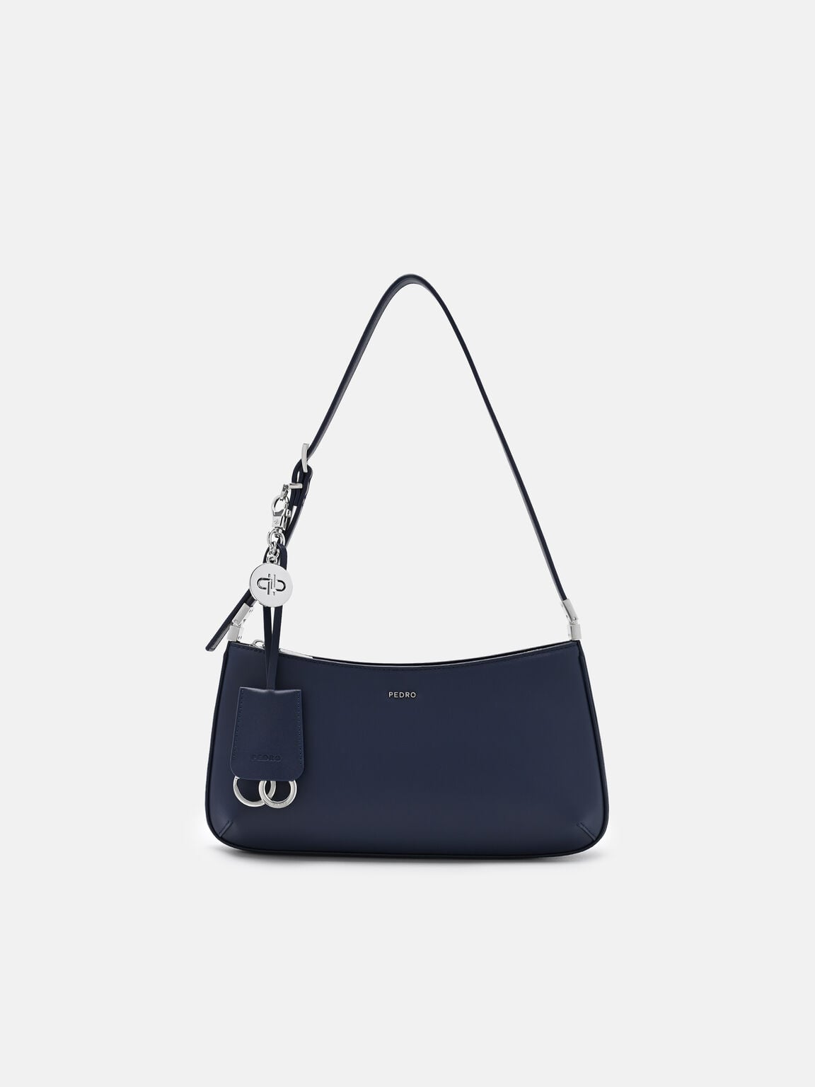 T&uacute;i đeo vai Jatte Leather Charm, Xanh Navy, hi-res