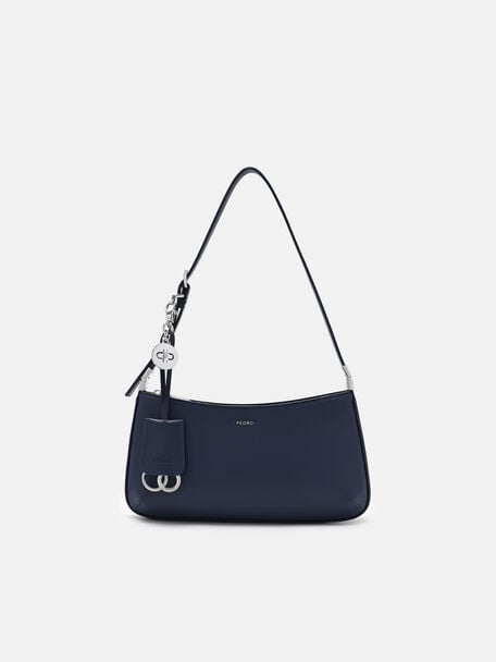 T&uacute;i đeo vai Jatte Leather Charm, Xanh Navy, hi-res