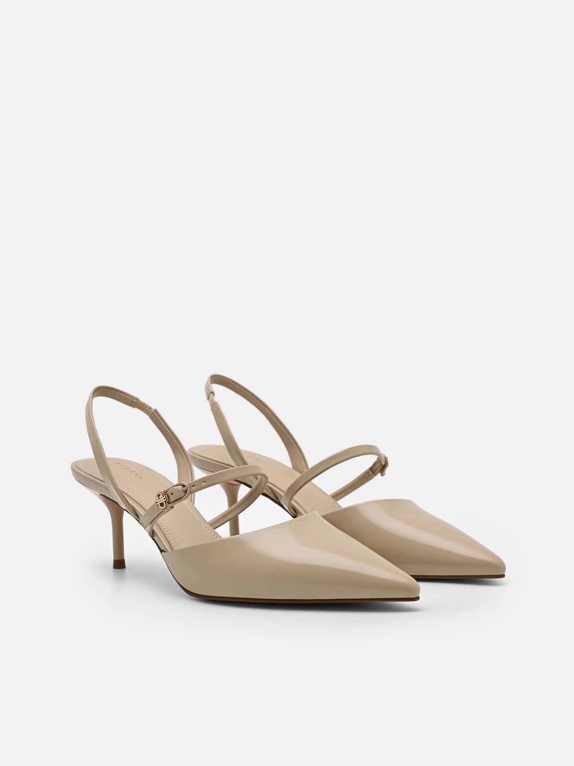 Shiloh Leather Heel Pumps, Sand, hi-res