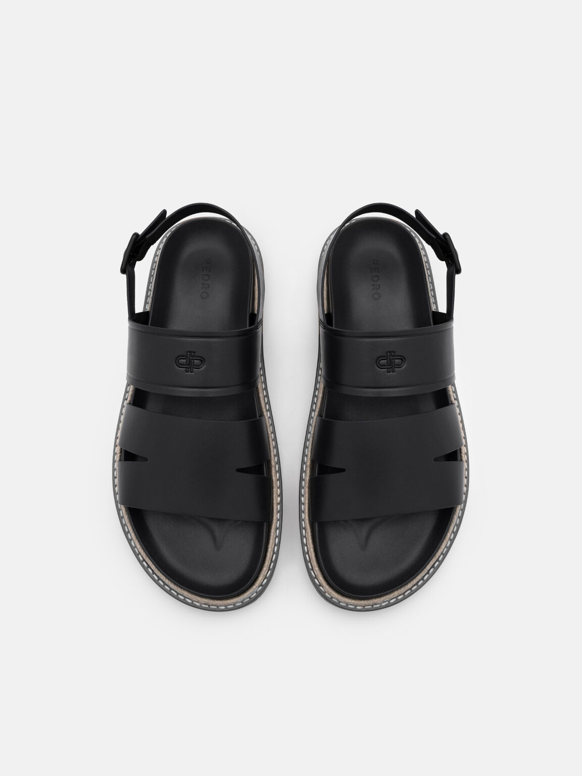 Cutler Backstrap Sandals, Black, hi-res