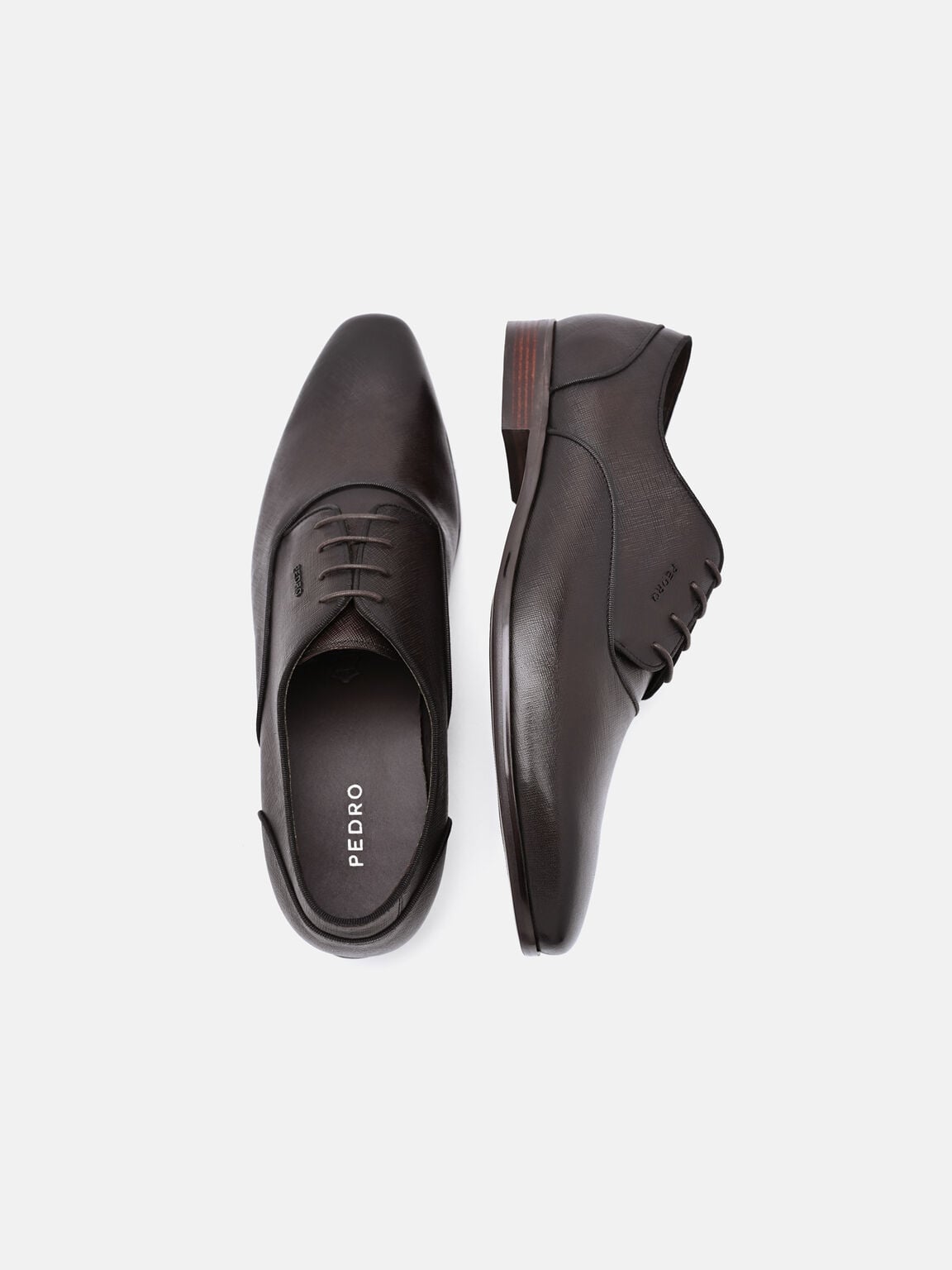 Gi&agrave;y t&acirc;y đế thấp mũi nhọn, Dark Brown Saffiano, hi-res